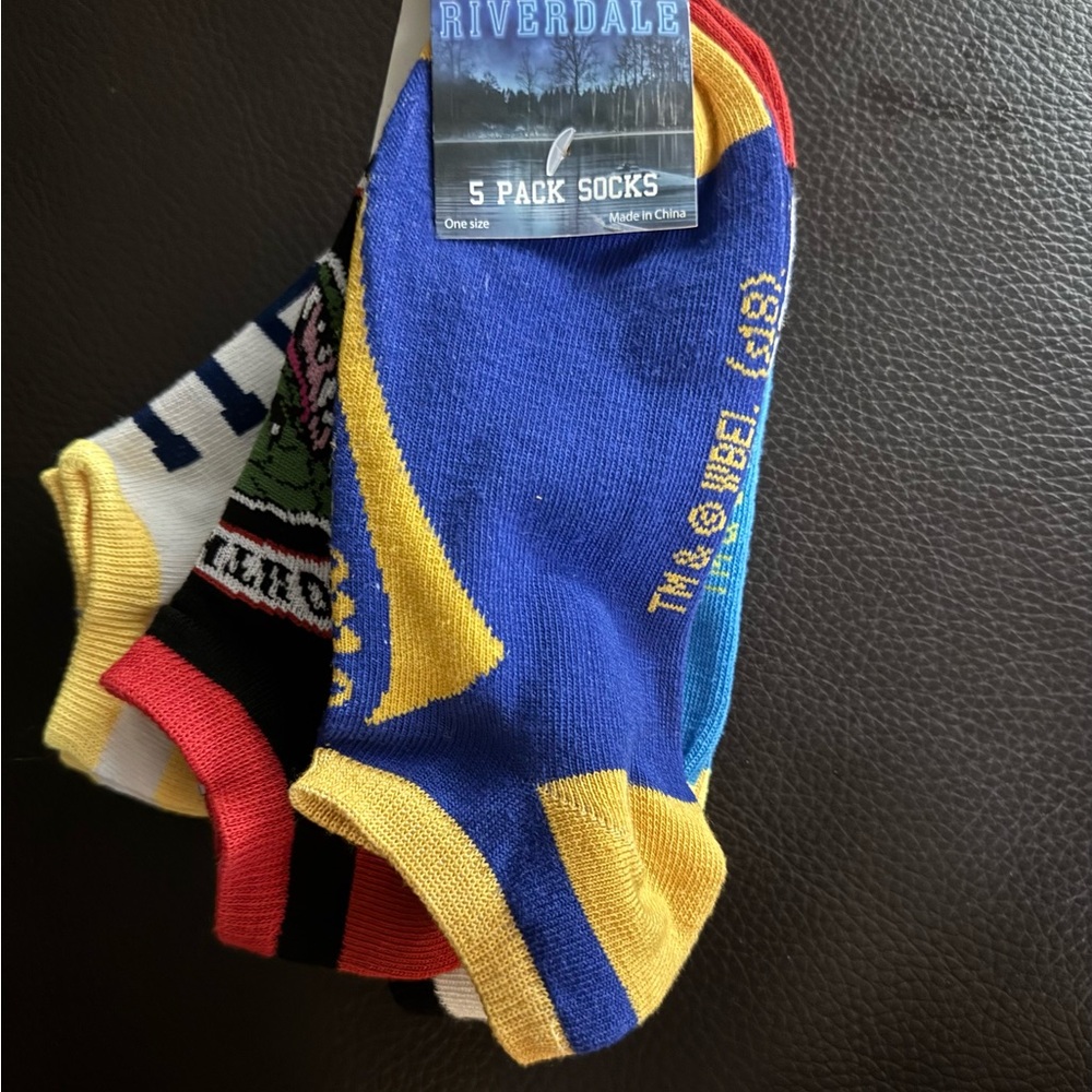 Ripple Junction Men's No-Show Socks - Blue, Yellow, Red, Black, White